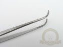 Pinceta Pęseta Zagięta Akwarystyczna Stal Nierdzewna 18cm