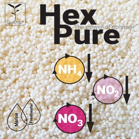 Qualdrop Hexpure 300ml Polimerowy materiał filtracyjny Qualdrop Hexpure 300ml Polimerowy materiał filtracyjny