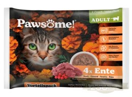 Pawsome Adult Ente - kaczka saszetki 4x85g