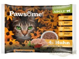 Pawsome Adult Huhn - kurczak saszetki 4x85g