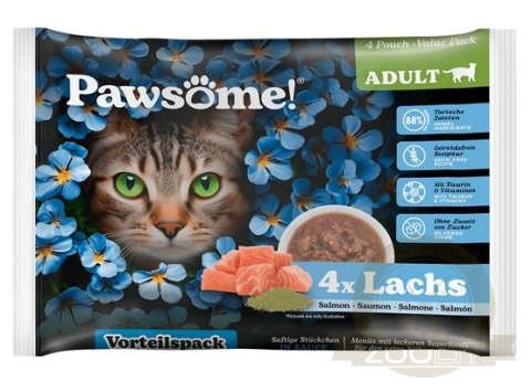 Pawsome Adult Lachs - łosoś saszetki 4x85g