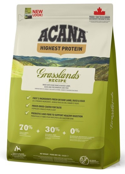 Acana Highest Protein Grasslands Dog 2kg Acana Highest Protein Grasslands Dog 2kg