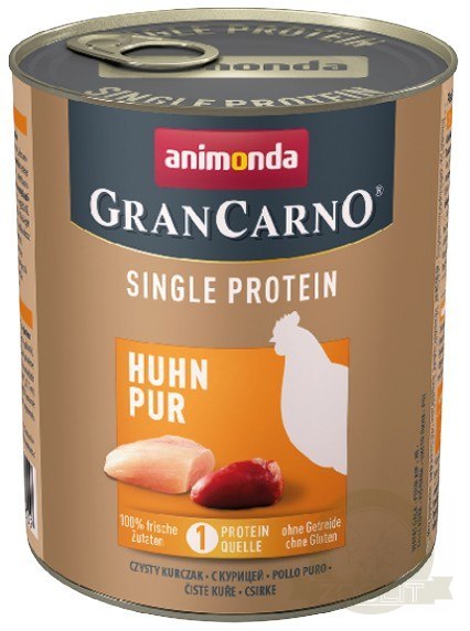 Animonda GranCarno Single Protein Kurczak puszka 800g Animonda GranCarno Single Protein Kurczak puszka 800g