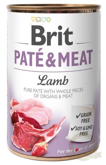 Brit Pate & Meat Dog Lamb puszka 800g Brit Pate & Meat Dog Lamb puszka 800g