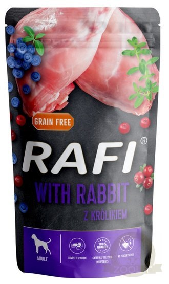 Rafi Pies Królik saszetka 500g Rafi Pies Królik saszetka 500g