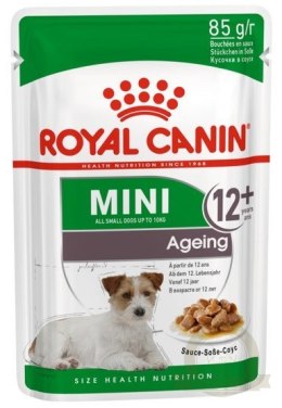 Royal Canin Mini Ageing karma mokra w sosie dla psów dojrzałych po 8 roku życia, ras małych saszetka 85g