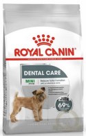 Royal Canin Mini Dental Care karma sucha dla psów dorosłych, ras małych, redukująca powstawanie kamienia nazębnego 1kg