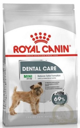 Royal Canin Mini Dental Care karma sucha dla psów dorosłych, ras małych, redukująca powstawanie kamienia nazębnego 1kg