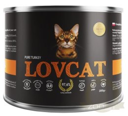 Lovcat Pure Turkey puszka 200g