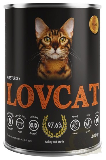 Lovcat Pure Turkey puszka 400g Lovcat Pure Turkey puszka 400g