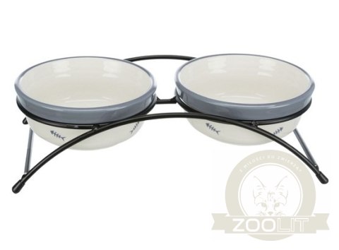 Trixie Miski ceramiczne 0,3L na stojaku [24790]