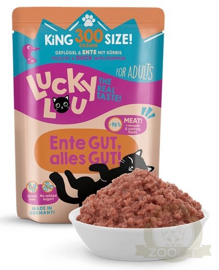 Lucky Lou Lifestage Adult Drób i kaczka saszetka 300g Lucky Lou Lifestage Adult Drób i kaczka saszetka 300g