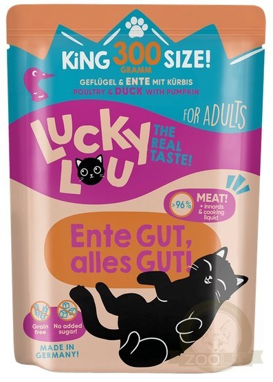 Lucky Lou Lifestage Adult Drób i kaczka saszetka 300g Lucky Lou Lifestage Adult Drób i kaczka saszetka 300g