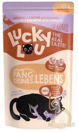 Lucky Lou Lifestage Adult Drób i łosoś saszetka 125g
