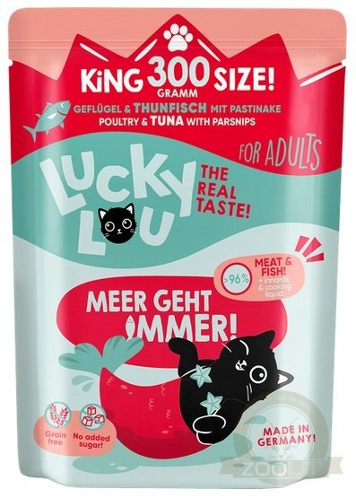 Lucky Lou Lifestage Adult Drób i tuńczyk saszetka 300g Lucky Lou Lifestage Adult Drób i tuńczyk saszetka 300g