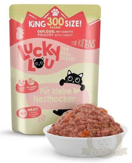 Lucky Lou Lifestage Kitten Drób saszetka 300g Lucky Lou Lifestage Kitten Drób saszetka 300g