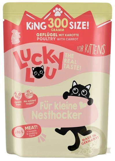 Lucky Lou Lifestage Kitten Drób saszetka 300g Lucky Lou Lifestage Kitten Drób saszetka 300g