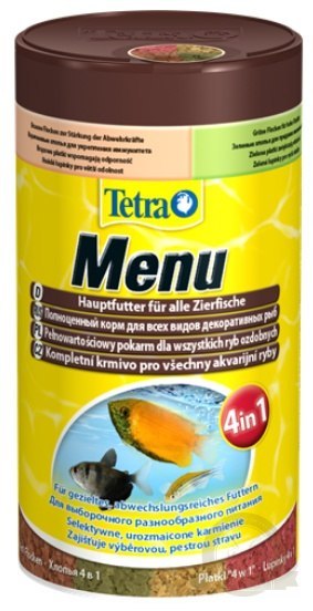 Tetra Menu - mix płatków w czterech przegrodach - dla ryb słodkowodnych 100ml Tetra Menu - mix płatków w czterech przegrodach - dla ryb słodkowodnych 100ml