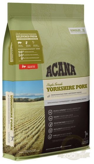 Acana Singles Yorkshire Pork 6kg Acana Singles Yorkshire Pork 6kg