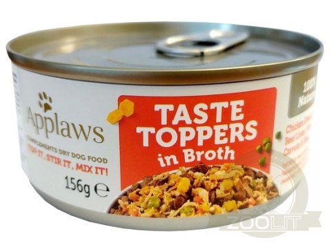 Applaws Dog Taste Toppers puszka z kurczakiem, wątrobą wołową i warzywami 156g