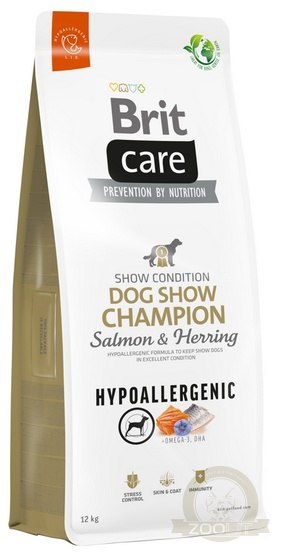 Brit Care Hypoallergenic Dog Show Champion Salmon & Herring 12kg Brit Care Hypoallergenic Dog Show Champion Salmon & Herring 12kg