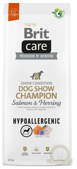 Brit Care Hypoallergenic Dog Show Champion Salmon & Herring 12kg Brit Care Hypoallergenic Dog Show Champion Salmon & Herring 12kg