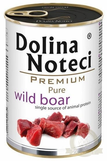 Dolina Noteci Premium Pies Pure Dzik puszka 400g Dolina Noteci Premium Pies Pure Dzik puszka 400g