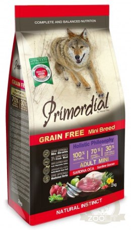 Primordial Dog Grain Free Mini Adult Sardine & Goose 6kg