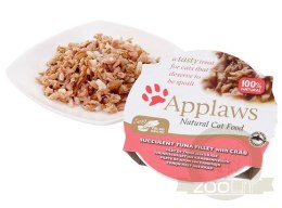 Applaws miseczka dla kota Filet z Tuńczyka z Krabami 60g