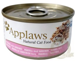 Applaws puszka dla kota Makrela i Sardynki 70g