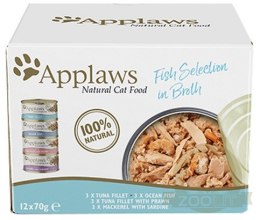 Applaws puszki dla kota Multipack Fish 12x70g
