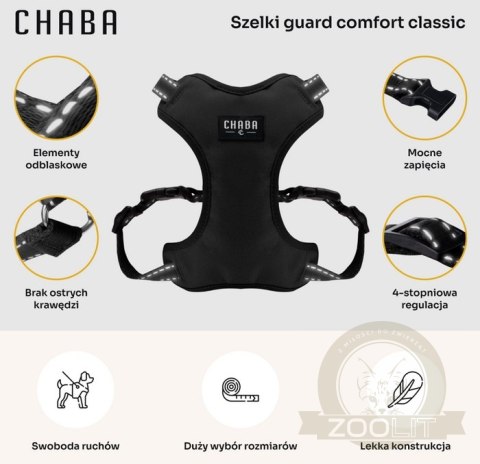 CHABA Szelki Guard Comfort Classic L czarne CHABA Szelki Guard Comfort Classic L czarne