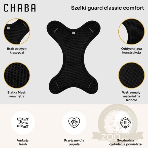 CHABA Szelki Guard Comfort Classic L czarne CHABA Szelki Guard Comfort Classic L czarne