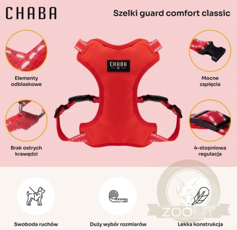 CHABA Szelki Guard Comfort Classic L czerwone CHABA Szelki Guard Comfort Classic L czerwone