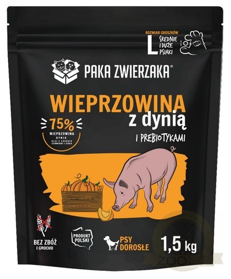 Paka Zwierzaka Seventh Heaven Wieprzowina z dynią L 1,5kg Paka Zwierzaka Seventh Heaven Wieprzowina z dynią L 1,5kg
