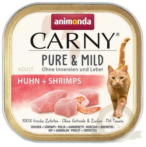 Animonda Carny Pure & Mild Kurczak + Krewetka tacka 100g