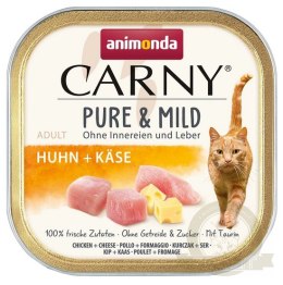 Animonda Carny Pure & Mild Kurczak + Ser tacka 100g