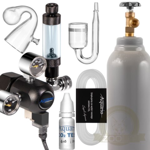 Aquario Professional 2.0 - zestaw CO2 z elektrozaworem + butla 8l Aquario Professional 2.0 - zestaw CO2 z elektrozaworem + butla 8l