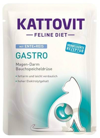 Kattovit Feline Diet Gastro kaczka i ryż saszetka 85g Kattovit Feline Diet Gastro kaczka i ryż saszetka 85g