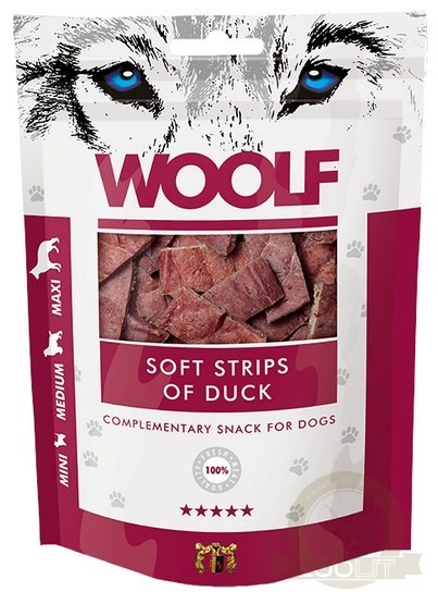 Woolf Soft Strips of Duck 100g Woolf Soft Strips of Duck 100g