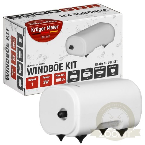Kruger Meier Windboe Kit - zestaw napowietrzacz 180l/h Kruger Meier Windboe Kit - zestaw napowietrzacz 180l/h