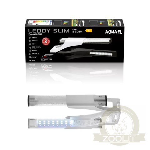 Aquael LEDDY SLIM 4,8W SUNNY DAY&NIGHT - oświetlenie LED Aquael LEDDY SLIM 4,8W SUNNY DAY&NIGHT - oświetlenie LED