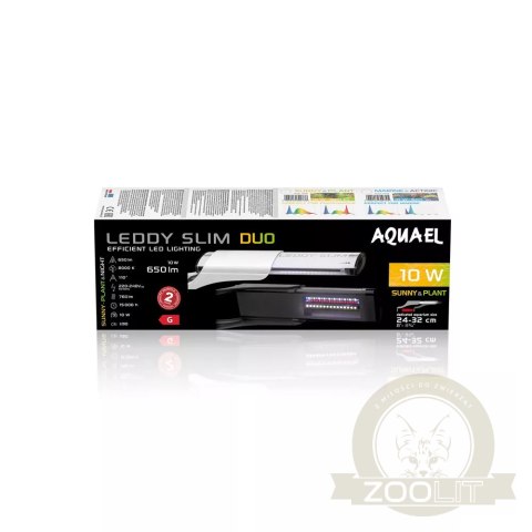 Aquael LEDDY SLIM DUO 10W Sunny Plant&Night - lampa LED do akwarium Aquael LEDDY SLIM DUO 10W Sunny Plant&Night - lampa LED do akwarium