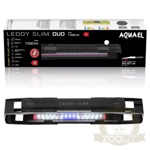 Aquael LEDDY SLIM DUO 16W Sunny Plant&Night - lampa LED do akwarium