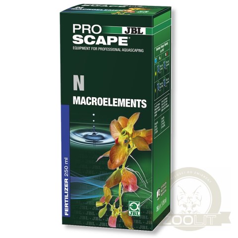 JBL PROSCAPE N MACROELEMENTS 250ml - nawóz azotowy do roślin JBL PROSCAPE N MACROELEMENTS 250ml - nawóz azotowy do roślin