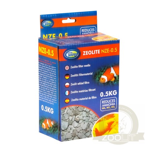 Aqua Nova Zeolite NZE-0.5 - zeolit wkład filtra 0,5kg Aqua Nova Zeolite NZE-0.5 - zeolit wkład filtra 0,5kg