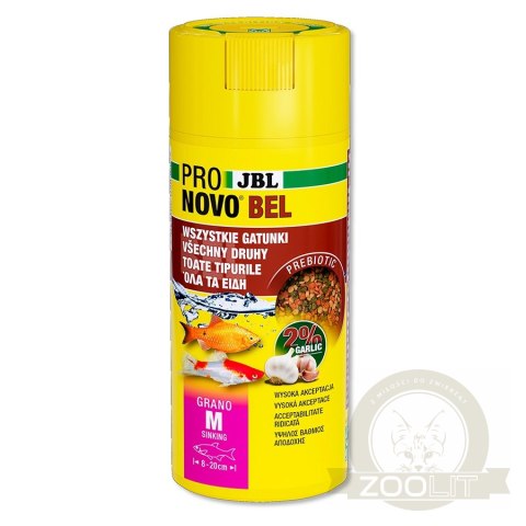 JBL Pronovo Bel Grano M 250ml - pokarm w granulacie dla ryb JBL Pronovo Bel Grano M 250ml - pokarm w granulacie dla ryb