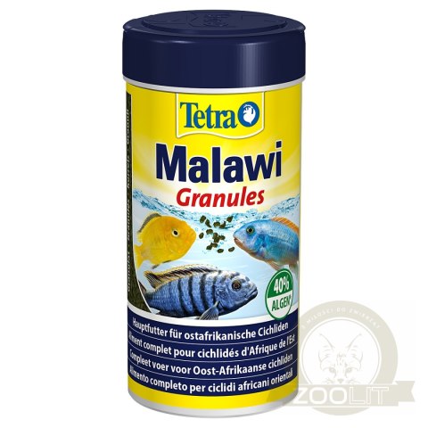 Tetra Malawi Granules 250ml - pokarm dla ryb z biotopu Malawi Tetra Malawi Granules 250ml - pokarm dla ryb z biotopu Malawi
