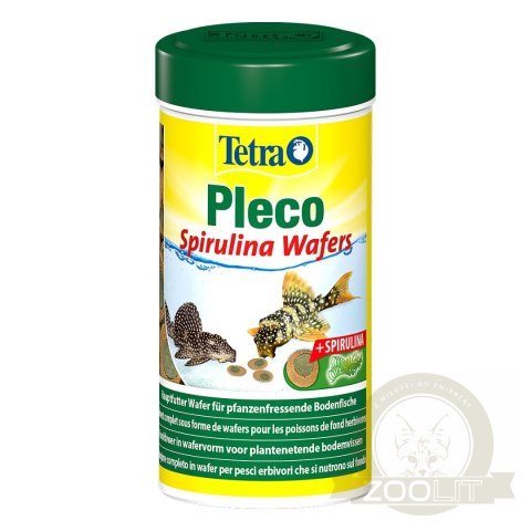 Tetra Pleco Spirulina Wafers 250ml - pokarm dla roślinożernych ryb dennych