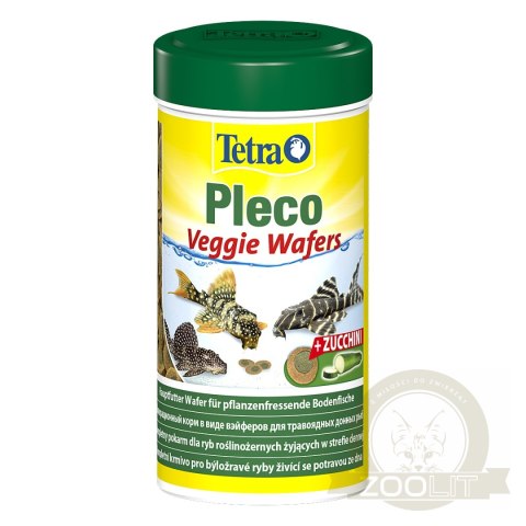 Tetra Pleco VeggieWafers 250ml - pokarm dla ryb roślinożernych dennych Tetra Pleco VeggieWafers 250ml - pokarm dla ryb roślinożernych dennych